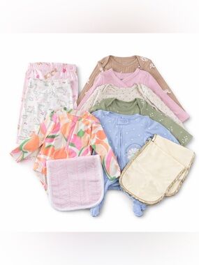 Baby Girl Clothing Bundle 11 Pc NB 6M Carter’s Mixed Lot
